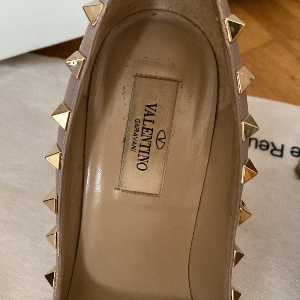 Auth. Valentino Rockstud Heels. Sz. 36. Nude. - Picture 7 of 14